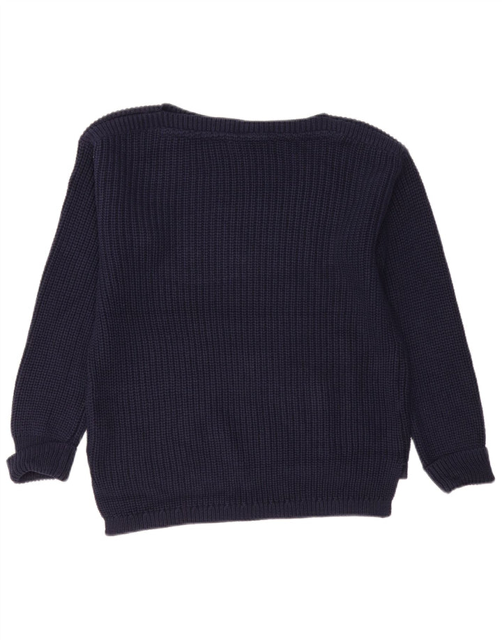 Sweter damski Marks & Spencer z okrągłym dekoltem, UK 14, średni granatowy