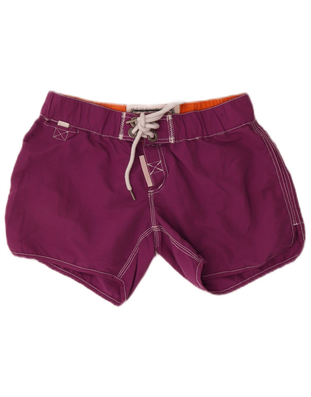 Damskie spodenki kąpielowe Superdry Graphic UK 12, średni fiolet, poliester