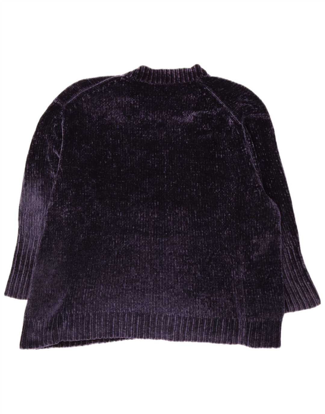 Damski sweter oversize z dekoltem w kształcie litery V Zara UK 10, mały, granatowy, poliester