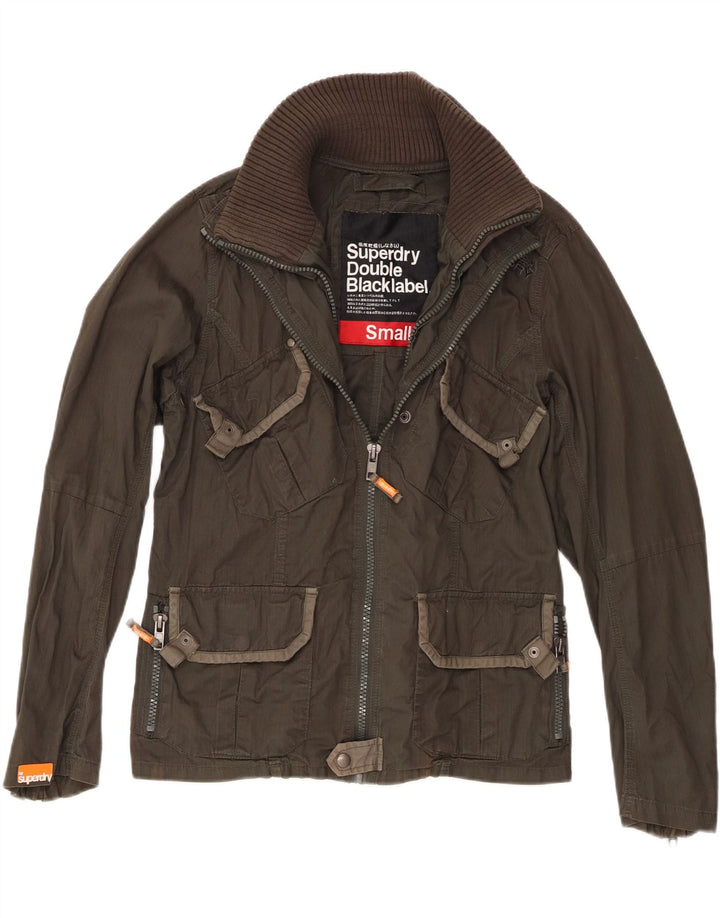 Męska kurtka Utility Double Blacklabel Superdry UK 36, mała, bawełniana khaki
