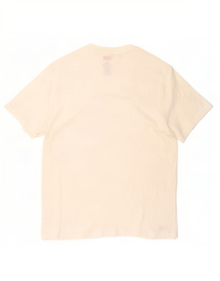 Męski T-shirt Levi's Top Średniej Białej Bawełny