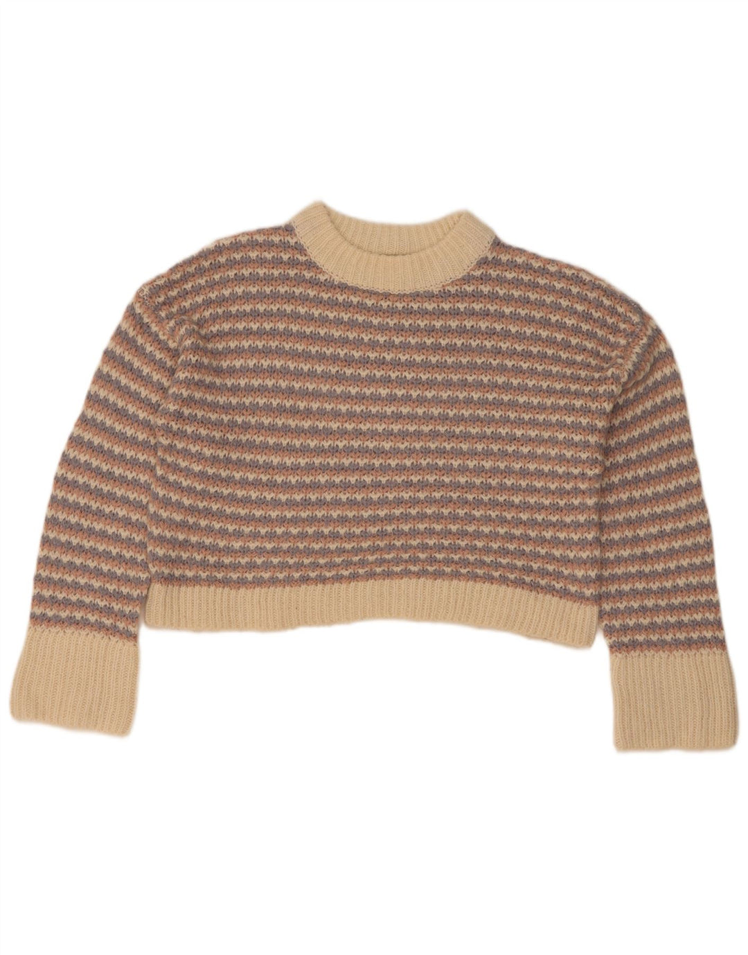 Topshop damski sweter z golfem, UK 10, mały, wielokolorowy