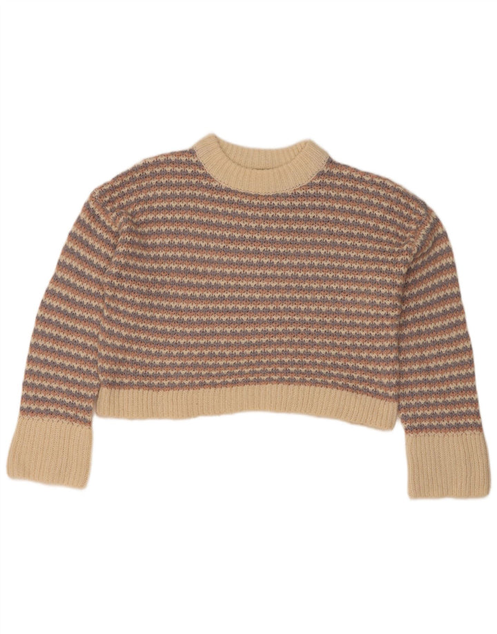 Topshop damski sweter z golfem, UK 10, mały, wielokolorowy
