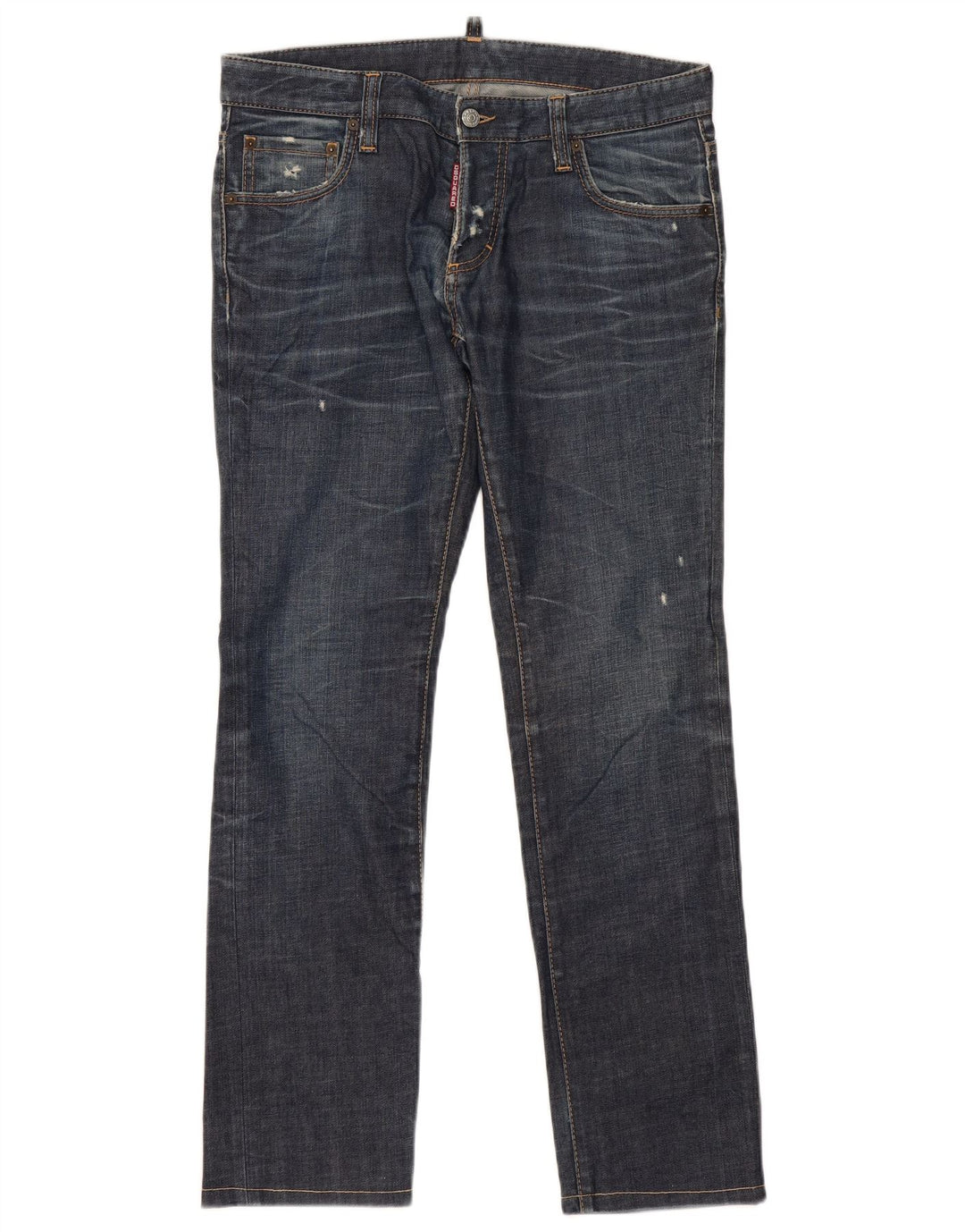 Dsquared2 Damskie jeansy slim IT 48 XL W36 L32 Granatowa bawełna