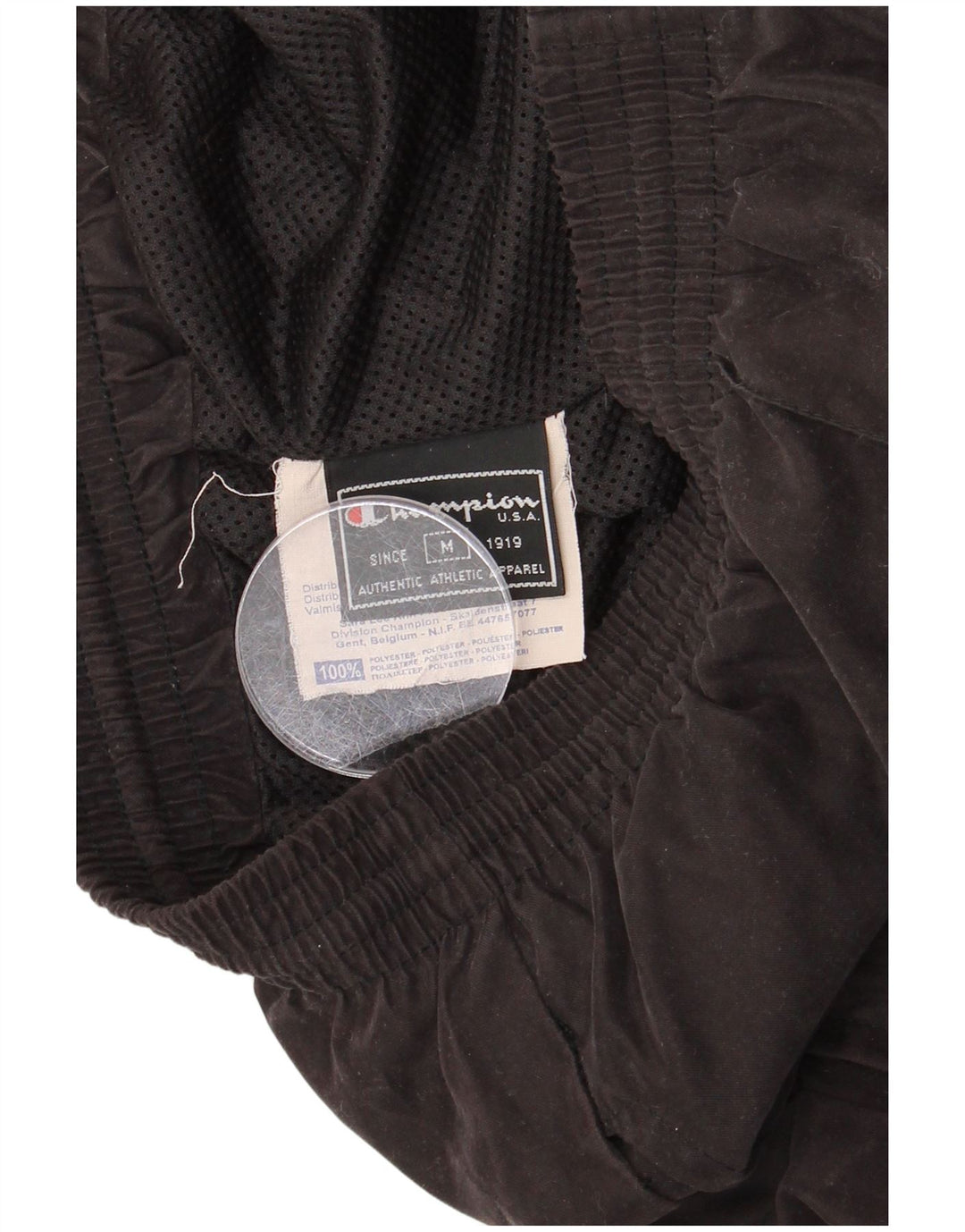 Męskie spodnie dresowe CHAMPION, średni czarny poliester