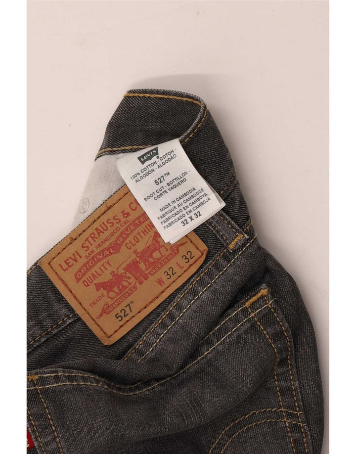 Męskie jeansy Levi's 527 Bootcut W32 L27 Szara bawełna