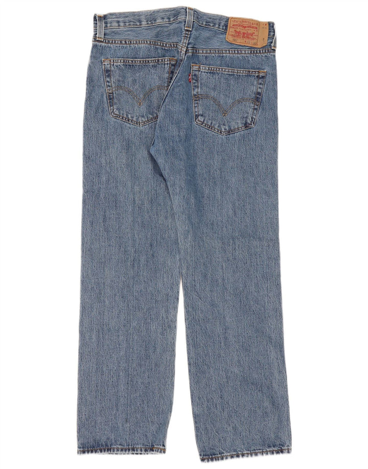 Męskie jeansy Levi's 501 Straight W35 L30 Niebieskie bawełniane