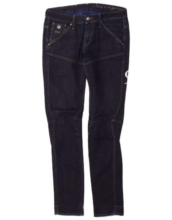 Damskie jeansy zwężane G-Star Graphic W29 L32 Granatowa bawełna