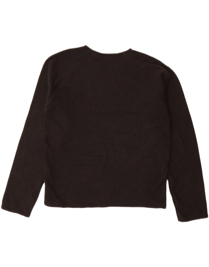 Damski sweter oversize ZARA UK 14, średni czarny poliester