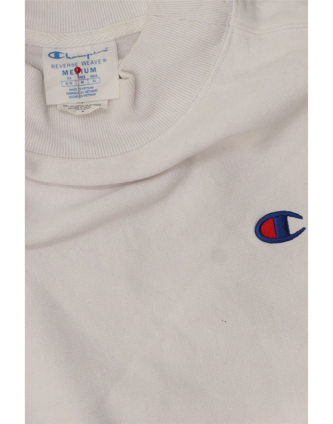 Damska bluza Champion Crop Sweatshirt UK 14 Średnia biała bawełna