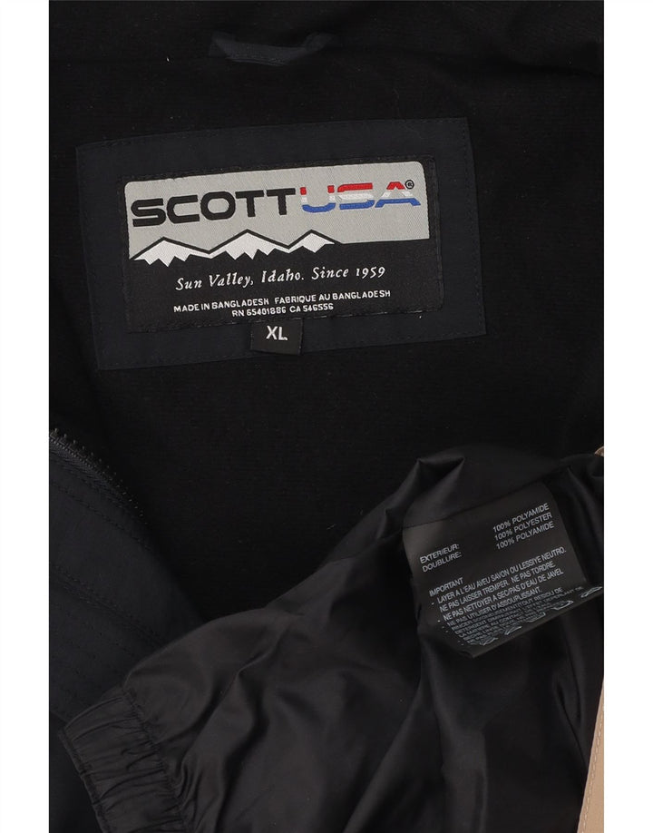 Męska kurtka wiatrówka Scott UK 42 XL Czarny poliamid z blokami kolorów