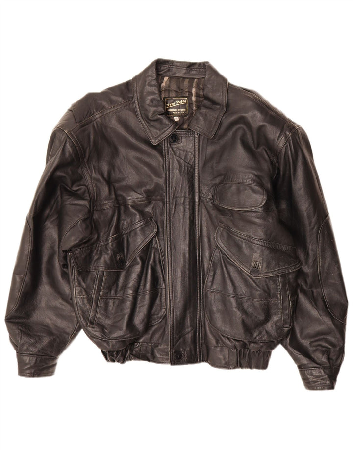 Męska kurtka o luźnym kroju Lavorazione Artigiana IT 48 Średnia czarna