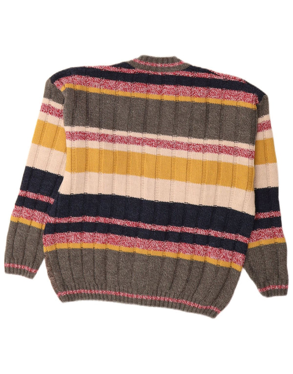 Sweter damski w stylu vintage, UK 12, w średnie, wielokolorowe paski