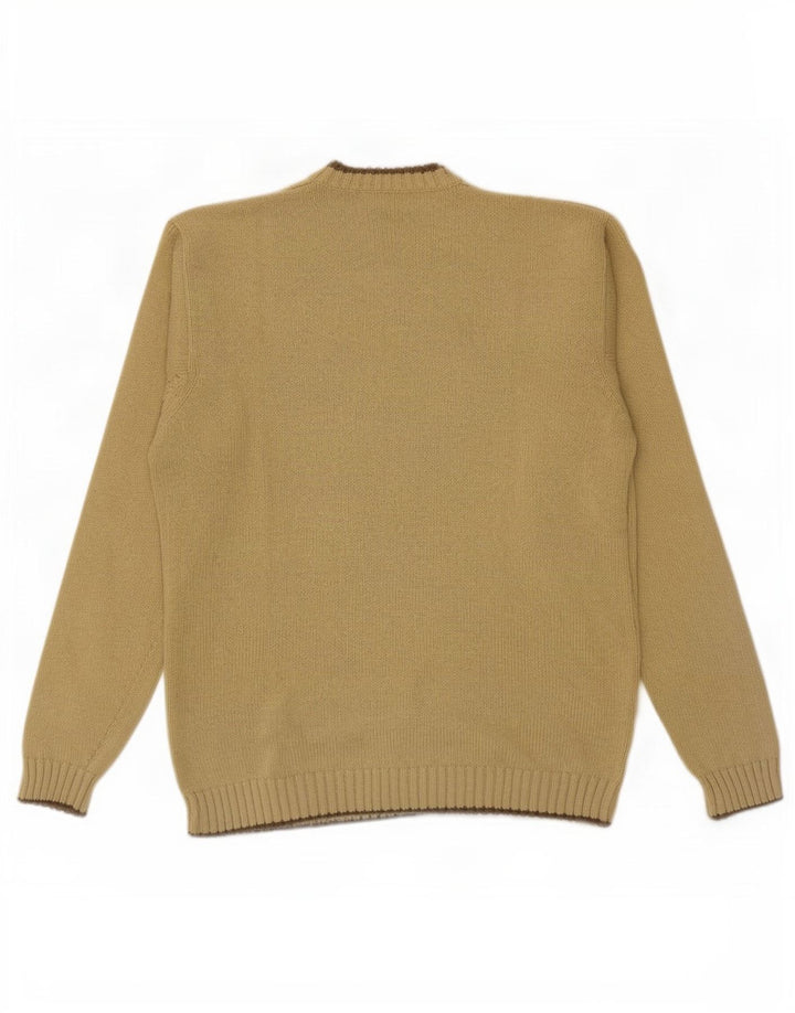 Męski sweter Timberland z dekoltem w szpic, duży, zielony, bawełniany