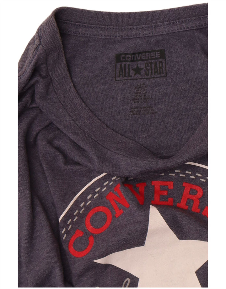 Converse Męski T-shirt z grafiką, mały, granatowy