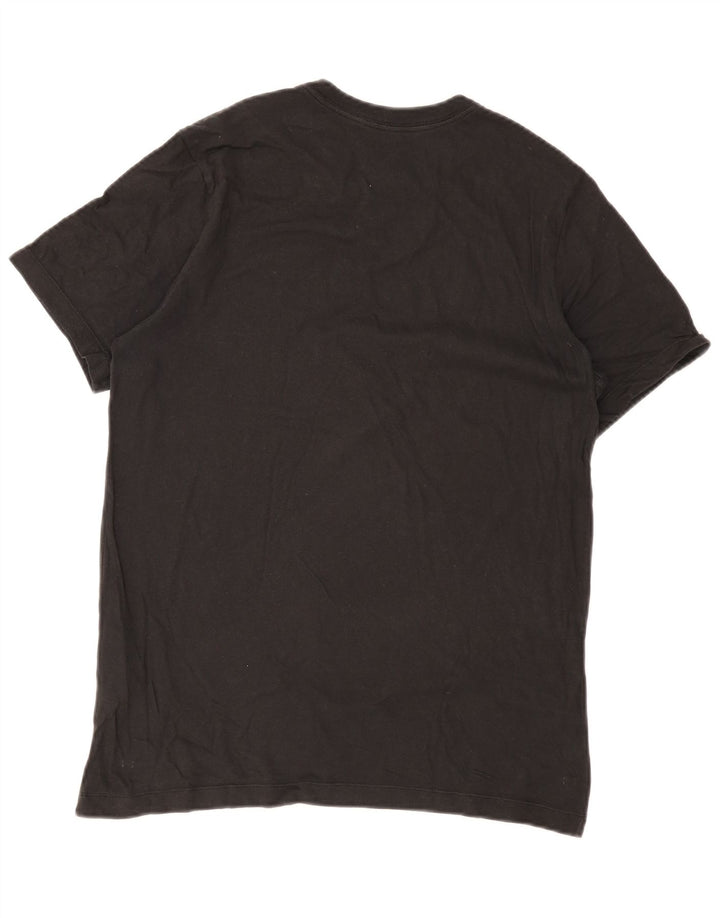 Męski T-shirt z grafiką Nike, średni czarny, bawełniany