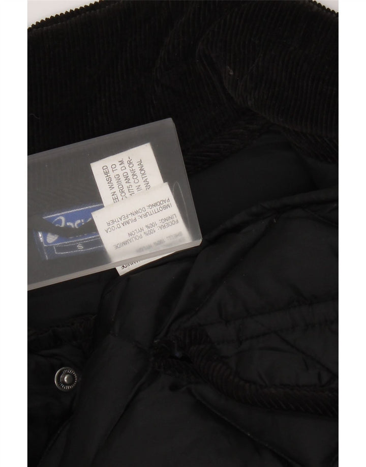 Męska wyściełana pikowana kurtka Asics UK 36, mała, czarna, z poliamidu