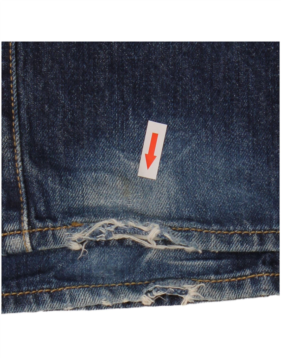 Męskie dżinsy Levi's 501 Straight W34 L32 Granatowa bawełna