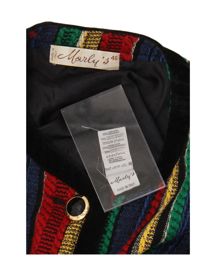 Damska marynarka MORLY'S zapinana na 4 guziki IT 46 w duże, wielokolorowe paski