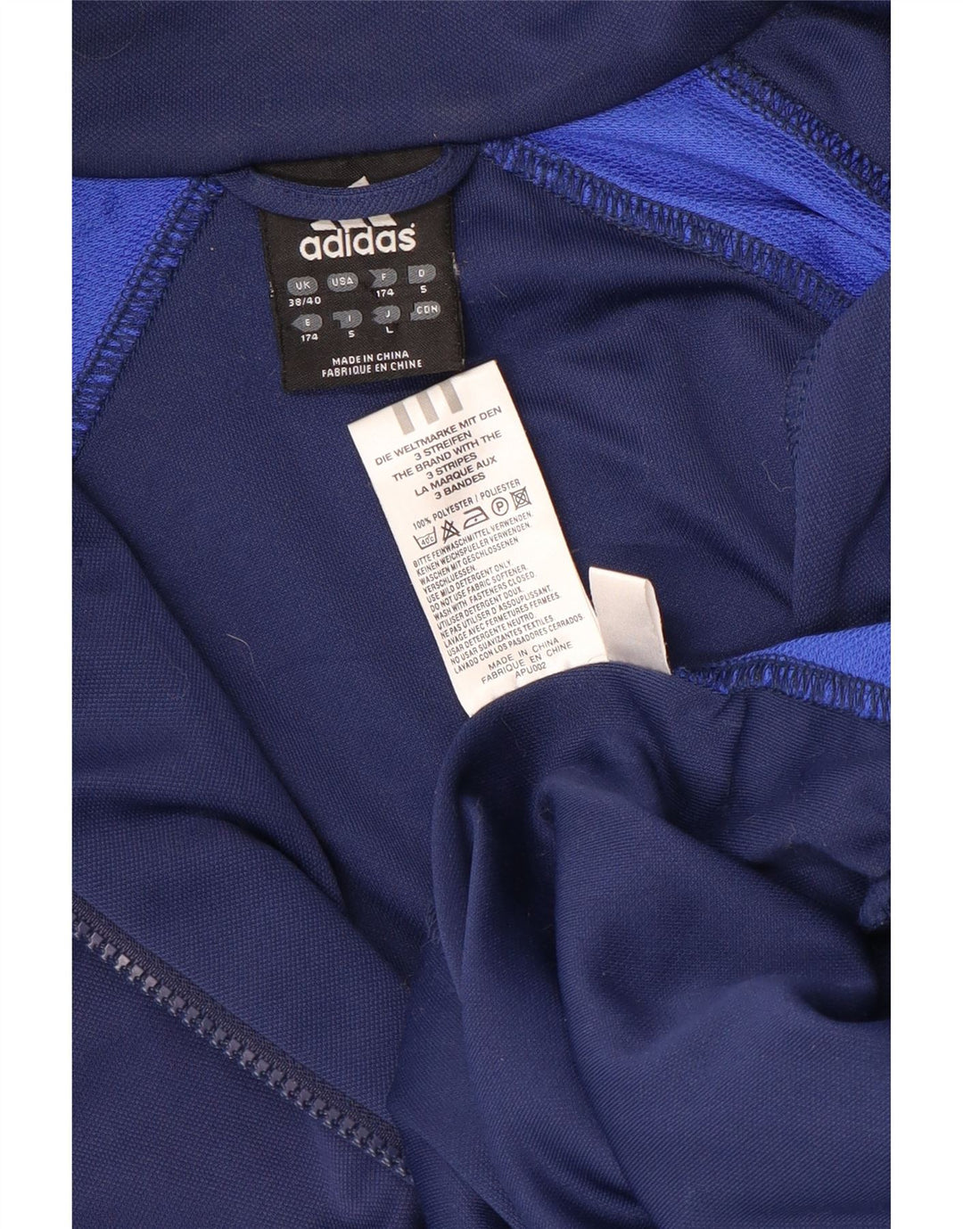 Adidas Męska bluza dresowa Top Jacket UK 38/40 Średni granatowy sportowy