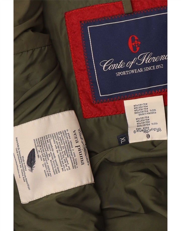 Męska ocieplana kurtka Conte of Florence UK 42 XL, poliester khaki