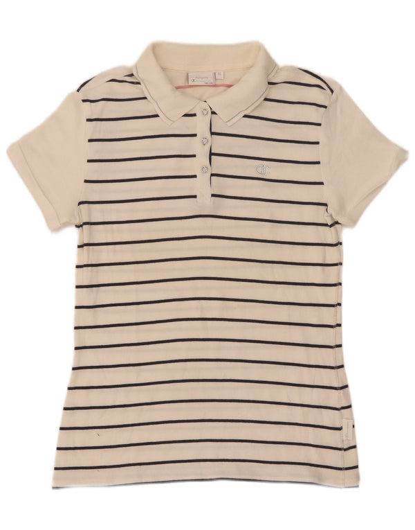 Dziewczęca koszulka polo Champion Heritage Fit 13-14 lat XL w białe paski