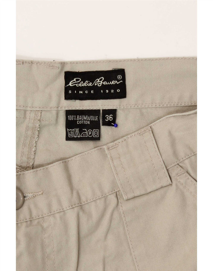 Męskie szorty cargo Eddie Bauer W36, duże, beżowe, bawełniane