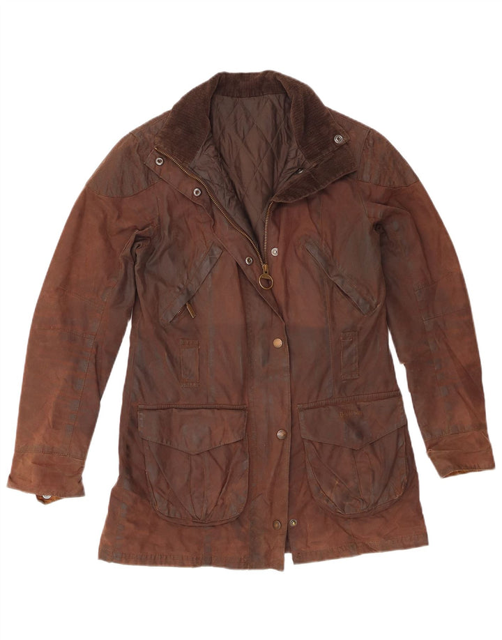 Kurtka damska Barbour z woskowanej bawełny UK 8, mała brązowa