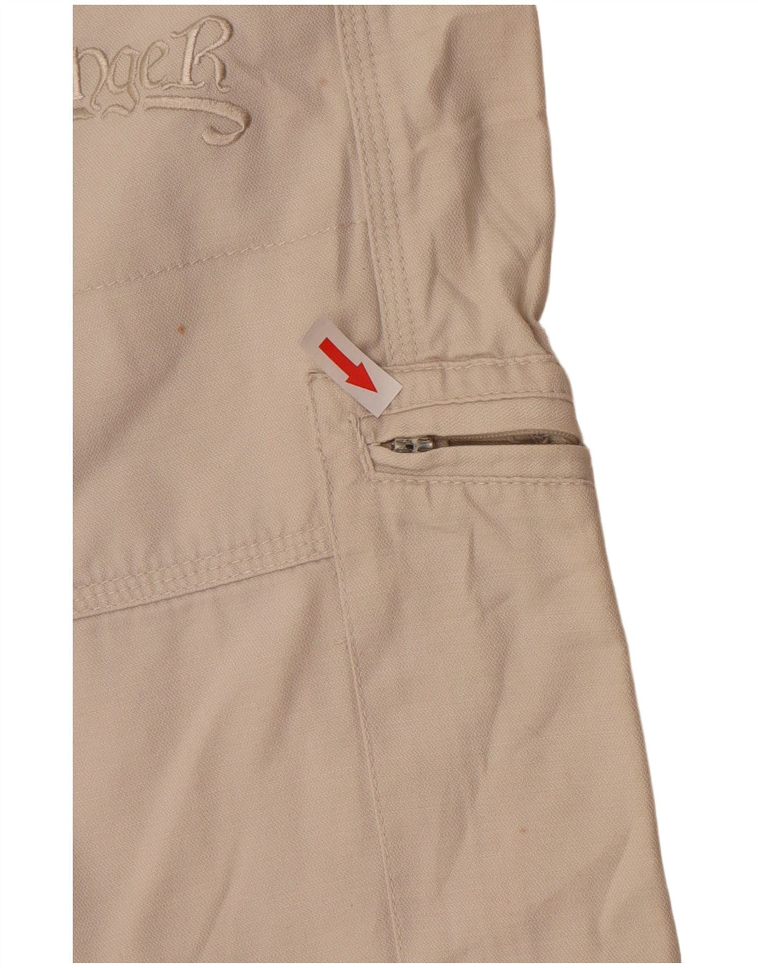 Męskie spodenki cargo w stylu vintage IT 44 XS W34 Biała bawełna