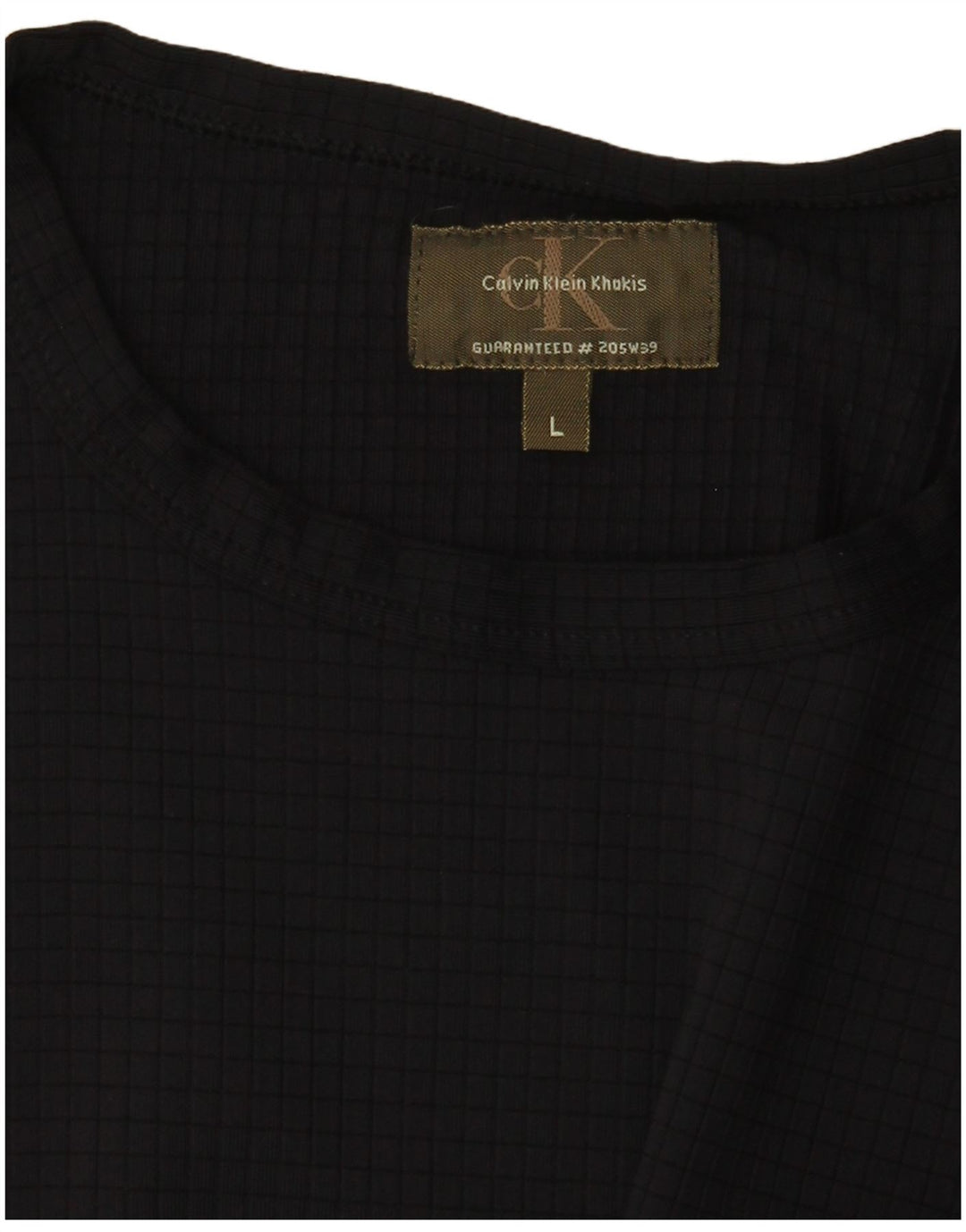 T-shirt damski Calvin Klein w kolorze khaki, UK 14, duży, czarny