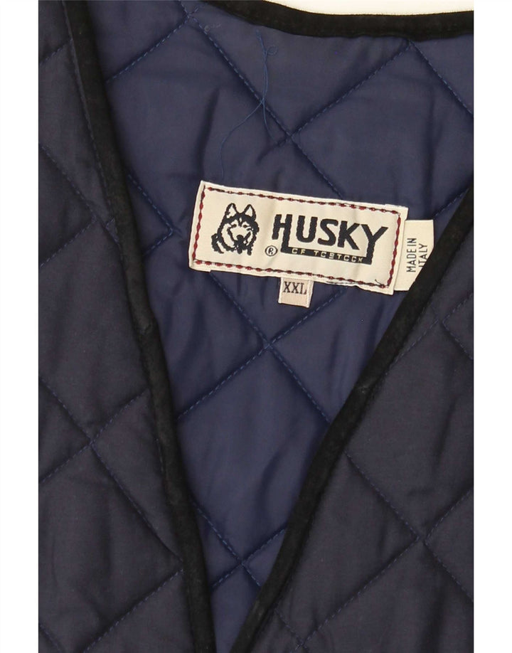 Męska pikowana kamizelka Husky UK 44 2XL granatowa