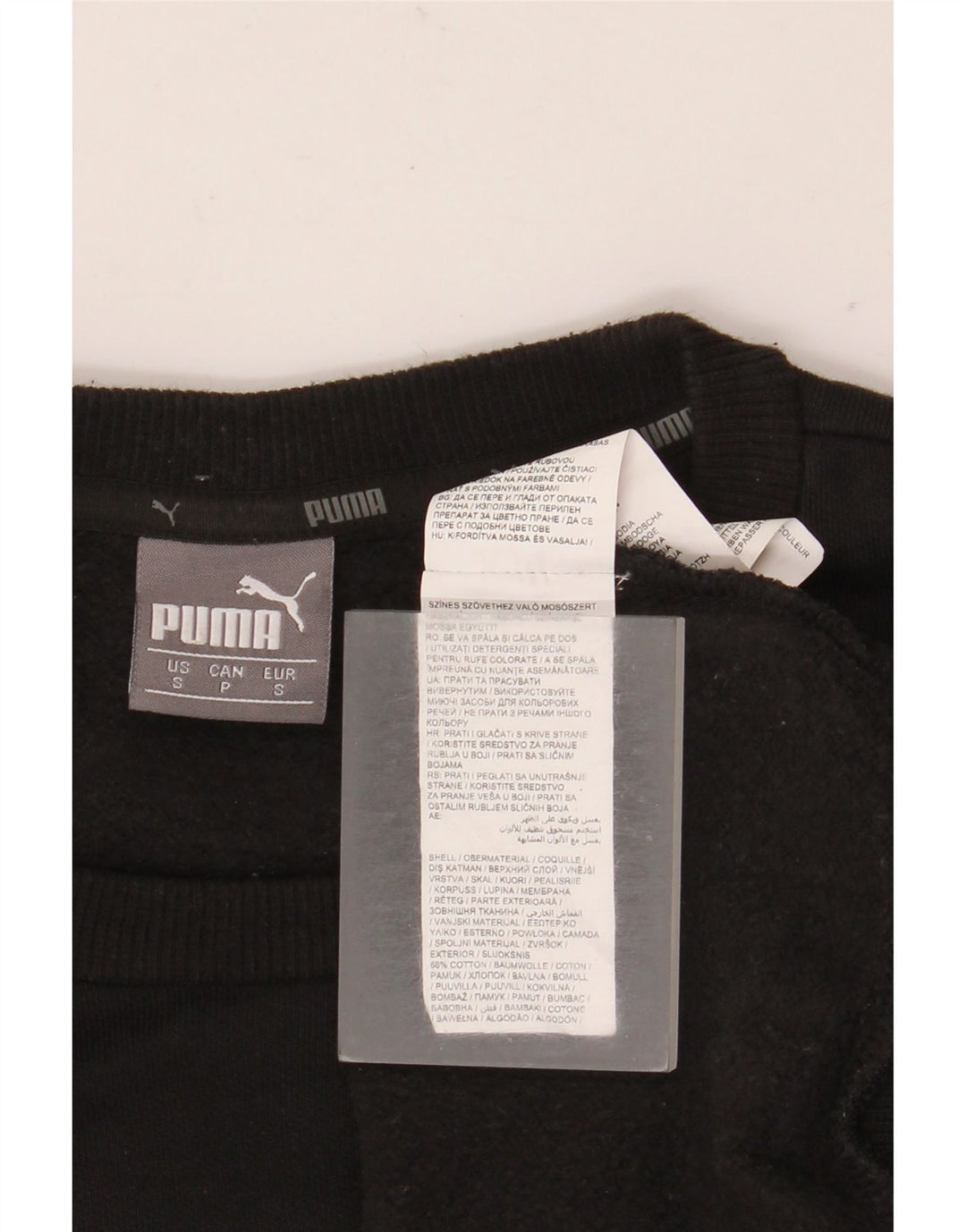 Męska bluza Puma Sweter, mała, czarna, bawełniana