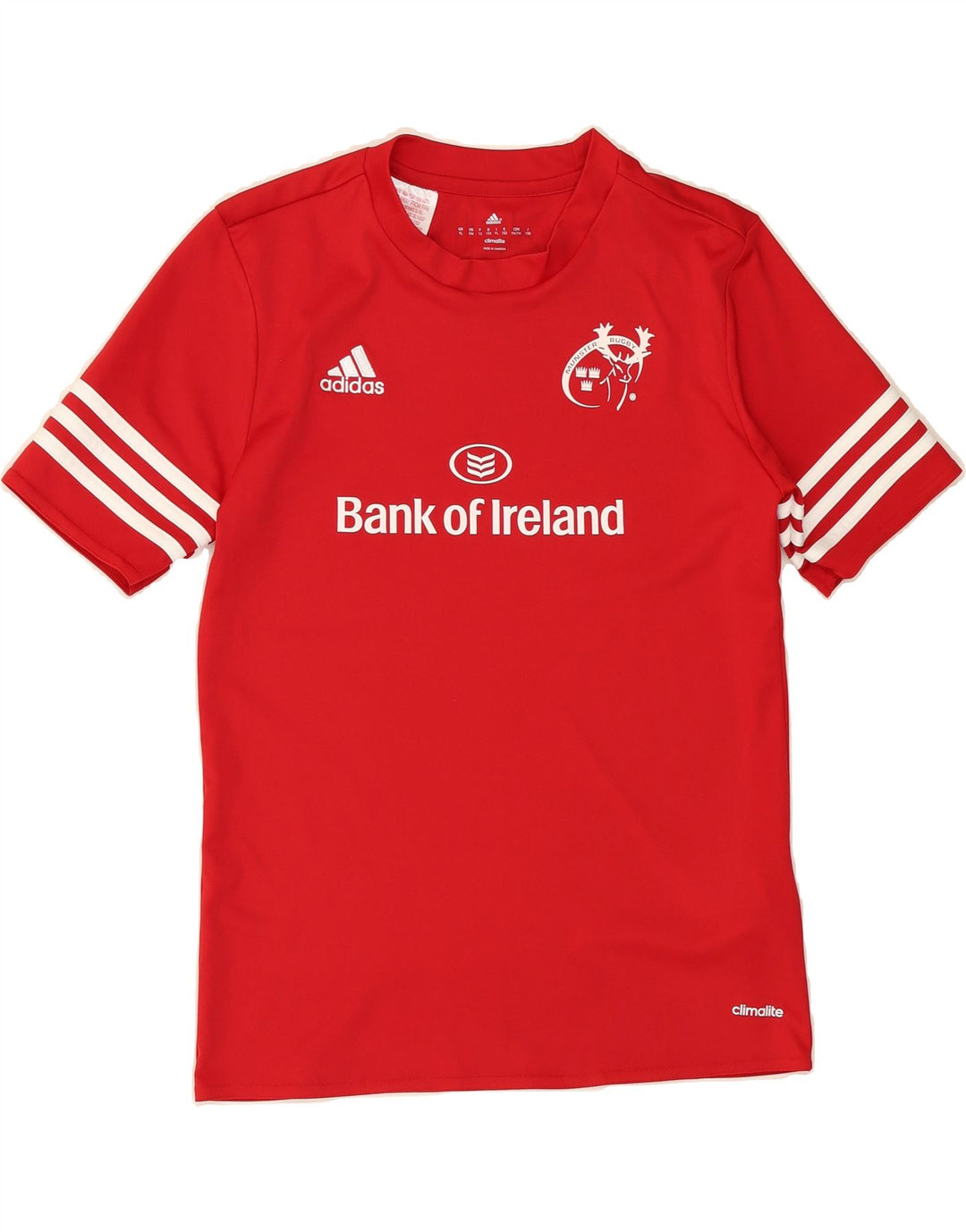 ADIDAS Boys Graphic T-Shirt Top 11-12 Years Large Red Polyester Vintage Adidas and Second-Hand Adidas from Messina Hembry 