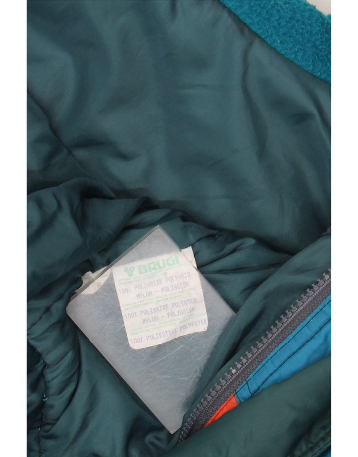 Męski kombinezon narciarski z kapturem Brugi IT 52 XL Zielony poliamid w blokach kolorów