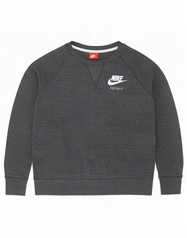 Damska bluza dresowa Nike UK 14, średnioszara, nakrapiana