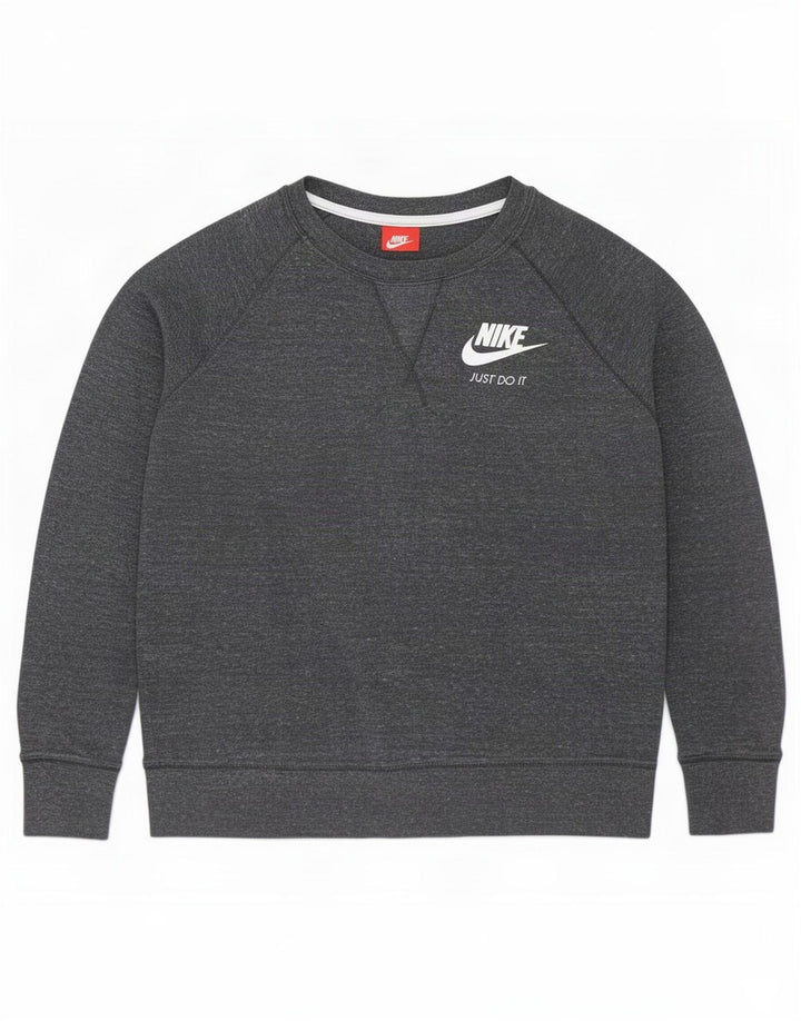 Damska bluza dresowa Nike UK 14, średnioszara, nakrapiana