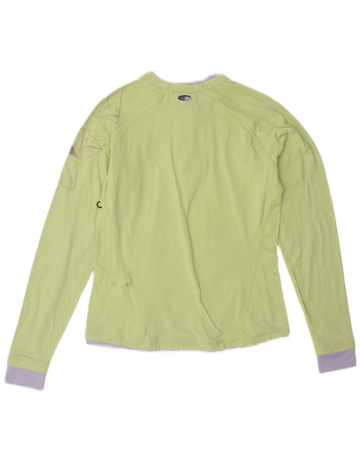 Damski dres ASICS z grafiką, top UK 10, mały zielony blok kolorów