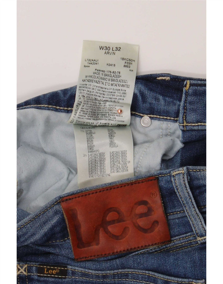 Męskie jeansy Lee Arvin Slim W30 L32 Niebieskie bawełniane