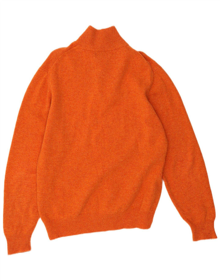 Męski sweter Kappa z zamkiem błyskawicznym i średnią pomarańczową wełną
