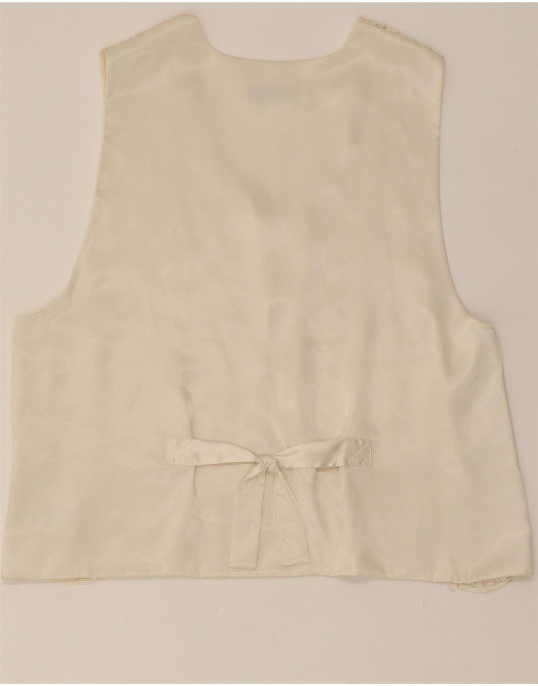 VINTAGE Womens Waistcoat EU 44 XL Off White Vintage Vintage and Second-Hand Vintage from Messina Hembry 