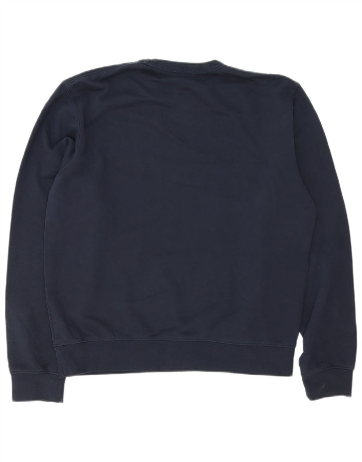 Damski sweter oversize Zara UK 14, średni granatowy, bawełniany