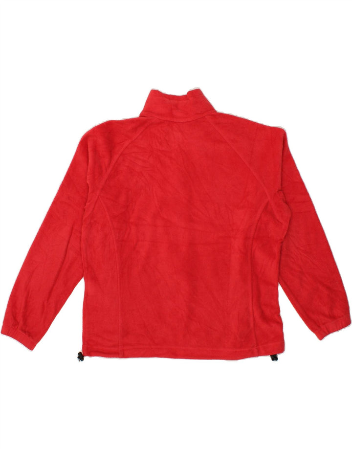 COLUMBIA Womens Fleece Jacket UK 18 XL Red Polyester Vintage Columbia and Second-Hand Columbia from Messina Hembry 