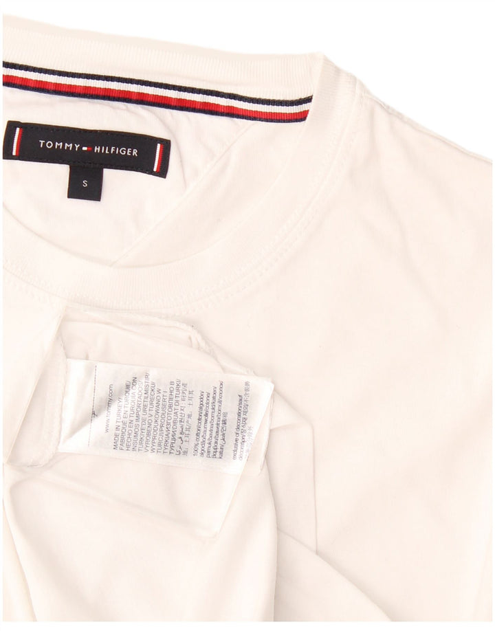 T-shirt męski Tommy Hilfiger, mały, biały, bawełniany
