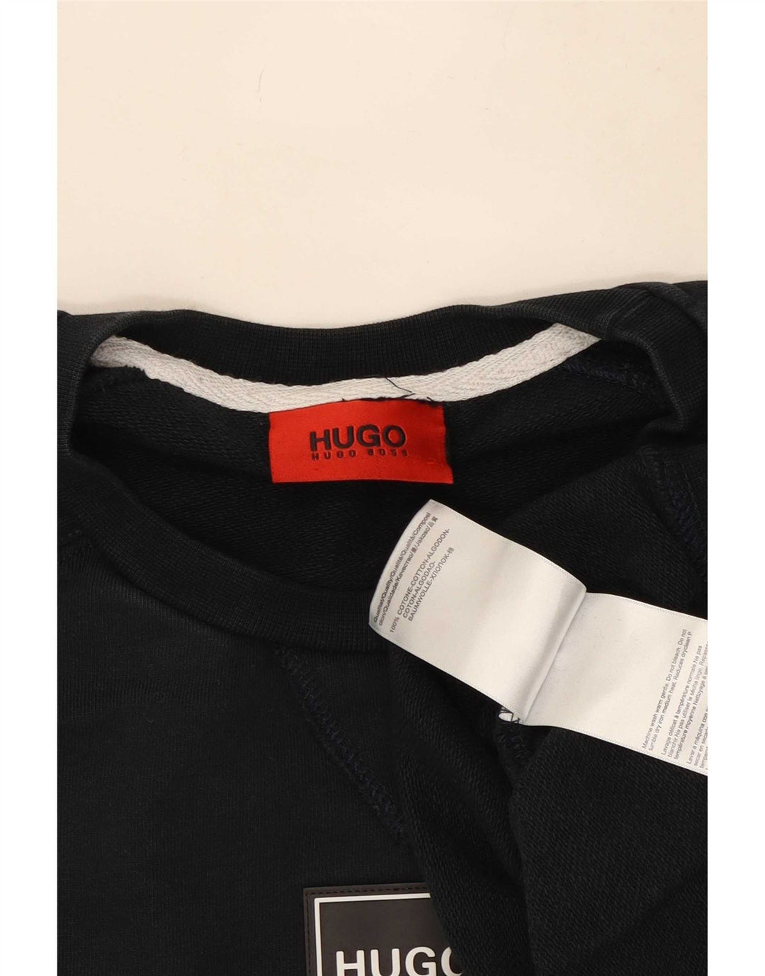 Bluza męska Hugo Boss, duża, granatowa, bawełniana