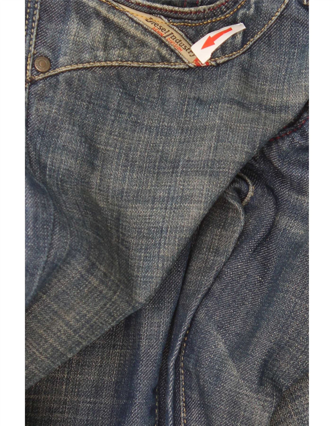 Damskie jeansy Diesel Kycut Straight W27 L30 Niebieskie