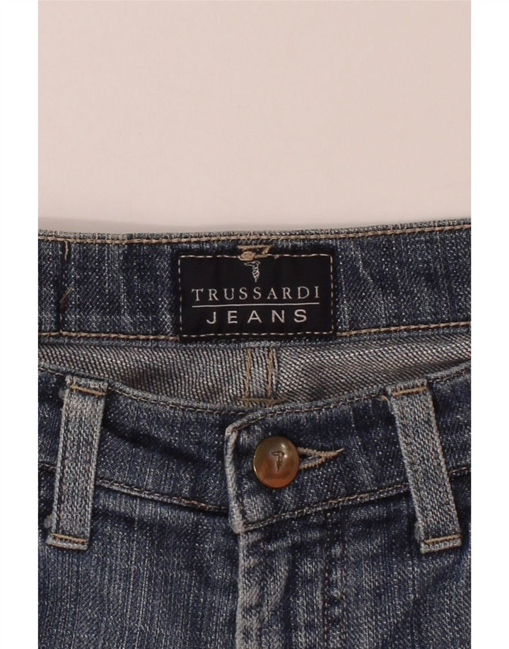 TRUSSARDI Womens Straight Jeans W24 L30 Blue Cotton Vintage Trussardi and Second-Hand Trussardi from Messina Hembry 