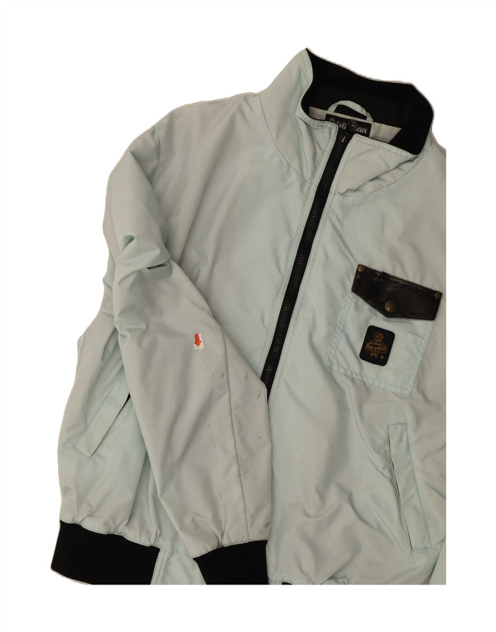 REFRIGIWEAR Mens Bomber Jacket UK 42 XL Grey Polyamide Vintage Refrigiwear and Second-Hand Refrigiwear from Messina Hembry 