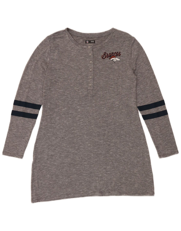 Damska koszulka NFL Denver Broncos z grafiką UK 18 XL w szare paski