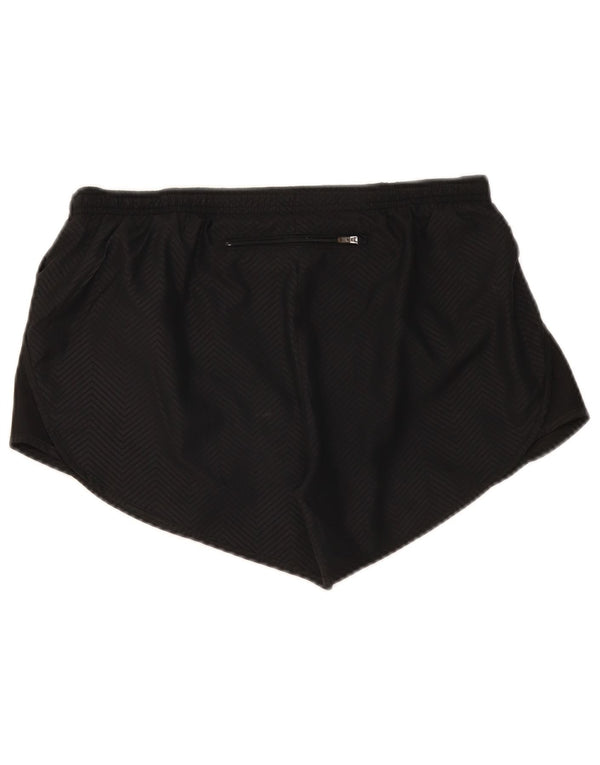 Damskie spodenki sportowe Nike Dri Fit UK 14, średni czarny poliester Chevron