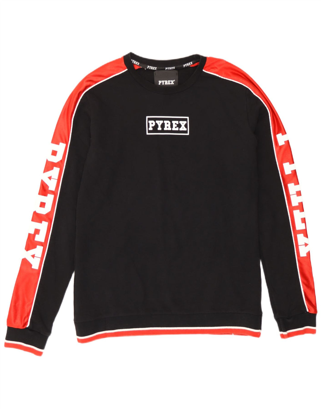 Męska bluza z grafiką Pyrex, bawełniana, w kolorze średniej czerni